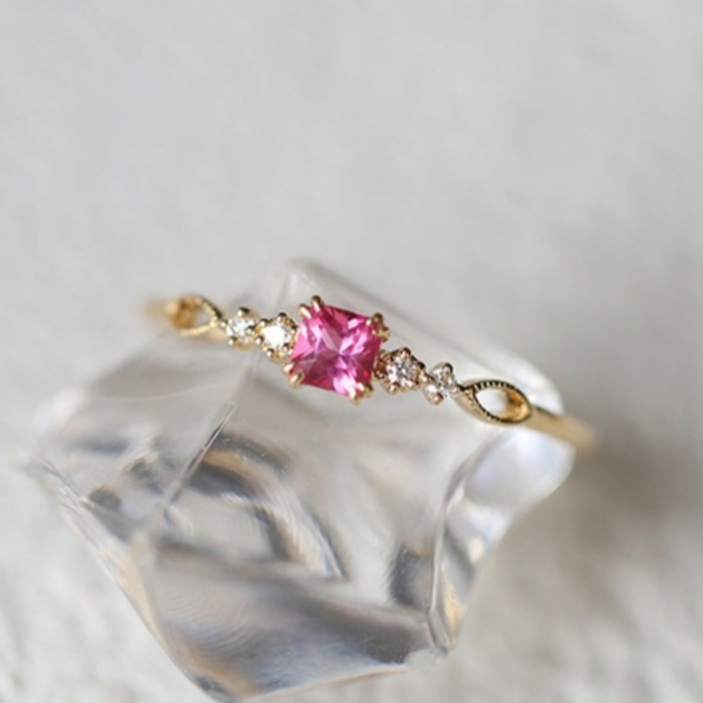 Red Rubine Gemstone Ring
